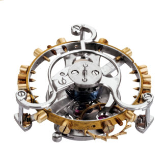 Swiss 18k gold watch with a one-minute tourbillon Circa 1876