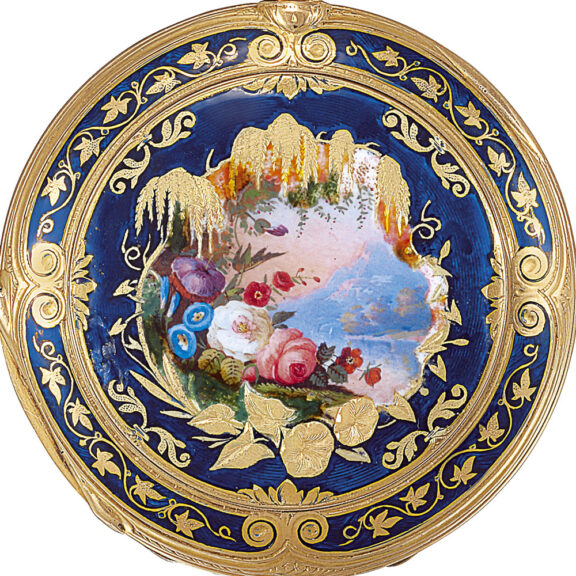 Swiss 18k gold cabriolet lady's pendant watch Circa 1850 Swiss 18k gold cabriolet lady's pendant watch Circa 1850