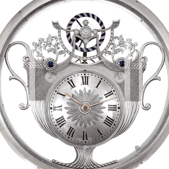 Austrian unusual and fine silver verge pocket watch Circa 1900 Austrian unusual and fine silver verge pocket watch Circa 1900