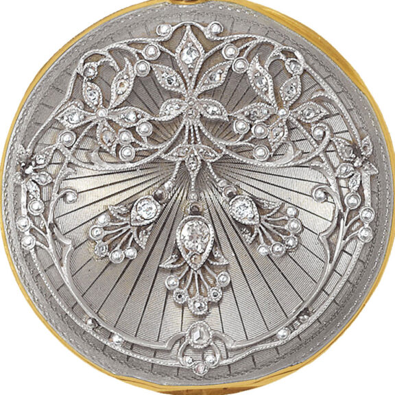 Swiss gold, enamel and diamond-set pendant watch Circa 1911 Swiss gold, enamel and diamond-set pendant watch Circa 1911