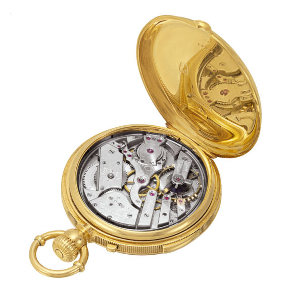 Danish gold five-minute repeating pocket watch Circa 1870 Danish gold five-minute repeating pocket watch Circa 1870