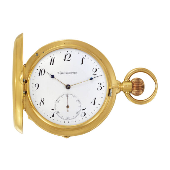 Swiss gold chronometer with pivoted detent escapement Circa 1905