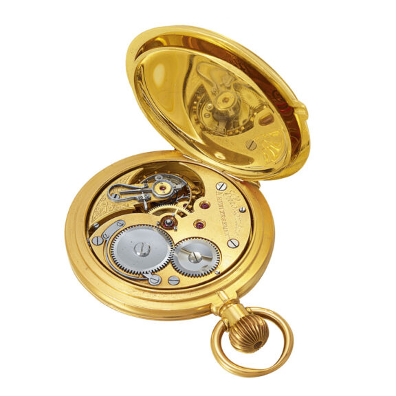 Swiss gold chronometer with pivoted detent escapement Circa 1905 Swiss gold chronometer with pivoted detent escapement Circa 1905