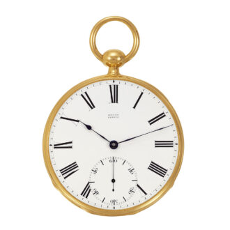Swiss gold chronometer made for the English market Circa 1850