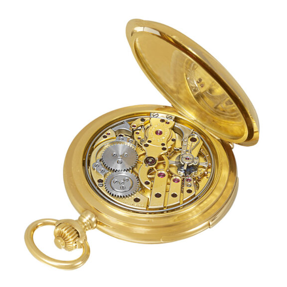 Swiss 18K gold minute repeating astronomical watch Circa 1910 Swiss 18K gold minute repeating astronomical watch Circa 1910