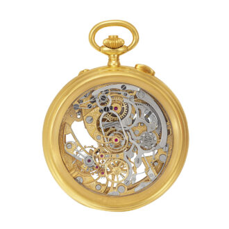 Swiss gold skeletonized chronograph pocket watch Circa 1970 Swiss gold skeletonized chronograph pocket watch Circa 1970