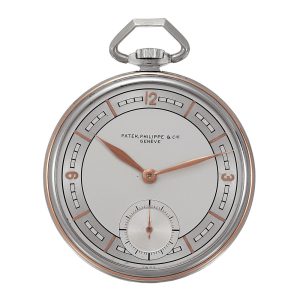 Swiss Staybrite stainless steel and pink gold dress watch Circa 1937