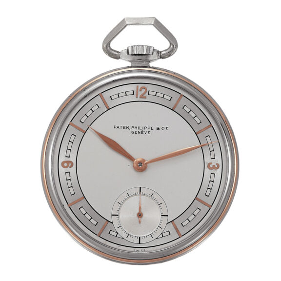 Swiss Staybrite stainless steel and pink gold dress watch Circa 1937