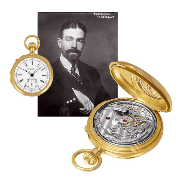 Swiss 18k gold repeater with split-seconds chronograph Circa 1892
