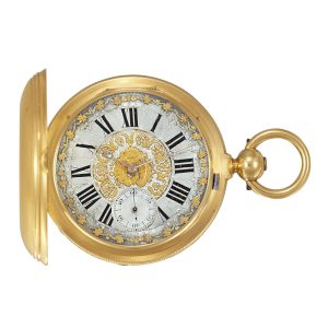 Swiss gold chronometer made for the Hispanic market Circa 1865