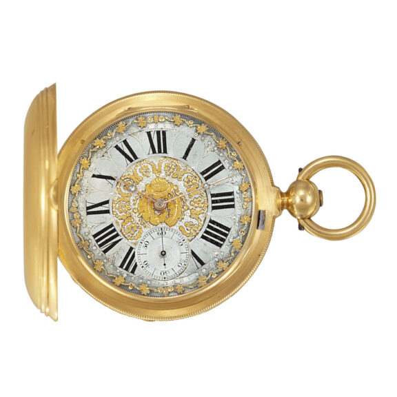 Swiss gold chronometer made for the Hispanic market Circa 1865