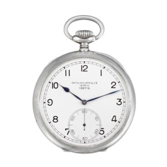 Swiss silver deck watch with Guillaume balance Circa 1914