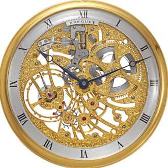 Fine French 18k gold skeletonized keyless dress watch Circa 1980