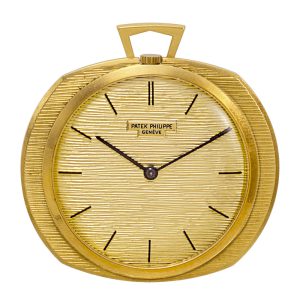 Unusual Swiss 18K gold keyless Ricochet dress watch Circa 1965