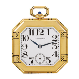 Swiss 18 carat gold Art Deco square dress watch Circa 1923