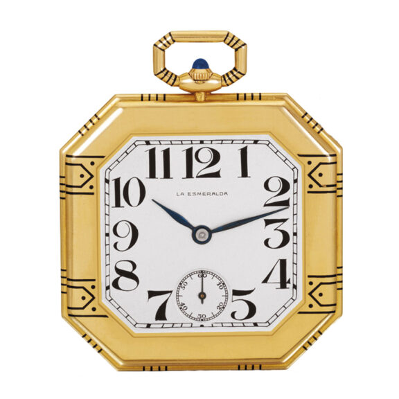 Swiss 18 carat gold Art Deco square dress watch Circa 1923 Swiss 18 carat gold Art Deco square dress watch Circa 1923
