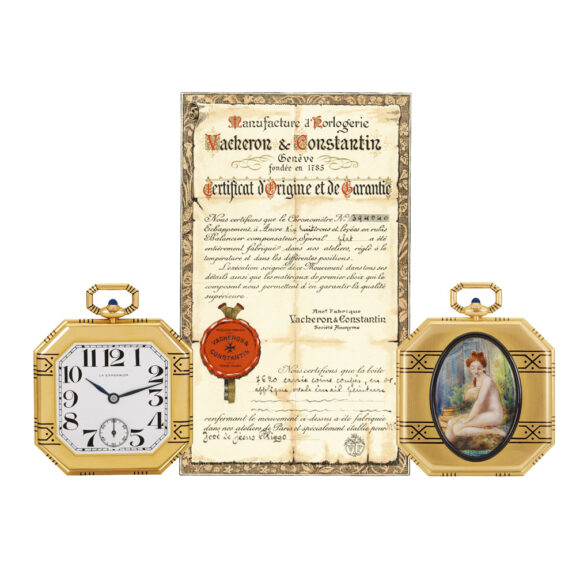Swiss 18 carat gold Art Deco square dress watch Circa 1923 Swiss 18 carat gold Art Deco square dress watch Circa 1923
