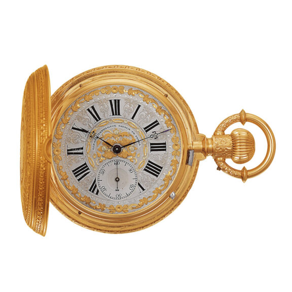 Swiss gold astronomical made for the Hispanic market Circa 1880