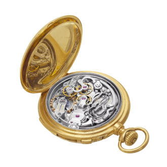 Swiss 18k gold repeater with split-seconds chronograph circa 1902