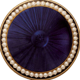 English 22k gold and enamel pearl-set watch Circa 1791