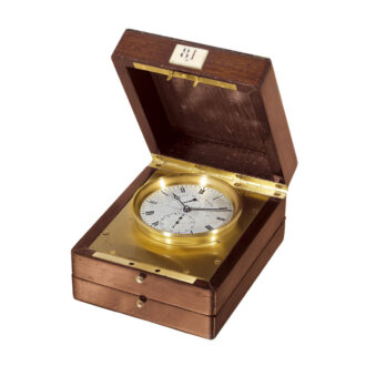 French deck chronometer with footed detent escapement Circa 1840