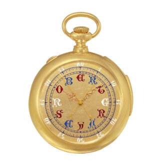 American gold minute repeater keyless pocket watch Circa 1885