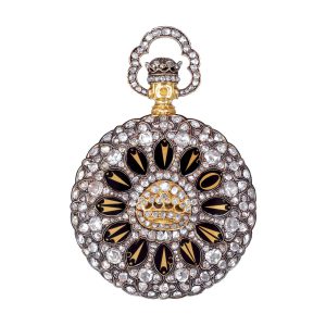 Swiss gold, magnificent diamond-set lady's watch Circa 1870