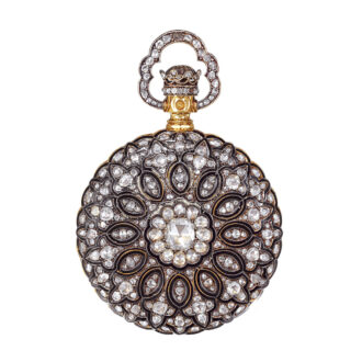 Swiss gold, magnificent diamond-set lady's watch Circa 1870