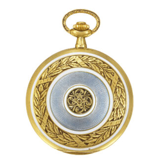 Elegant Swiss 18K gold hunting cased dress watch Circa 1920