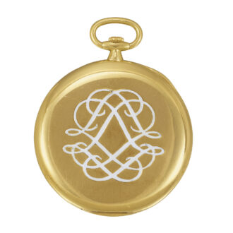 Swiss 18K yellow gold digital jump hour dress watch Circa 1930