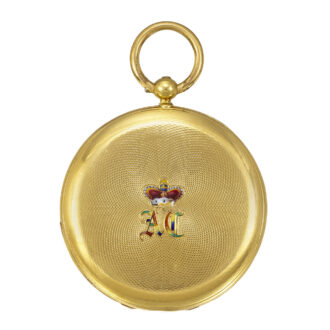 Swiss gold pocket watch made for the Royal House of Romania Circa 1850