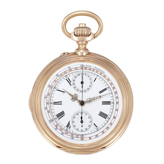 Swiss chronograph with register, telemeter and tachometer Circa 1910