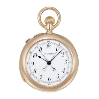 Swiss gold split-seconds chronograph minute repeater Circa 1888