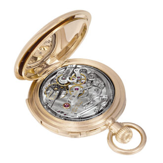 Swiss gold split-seconds chronograph minute repeater Circa 1888