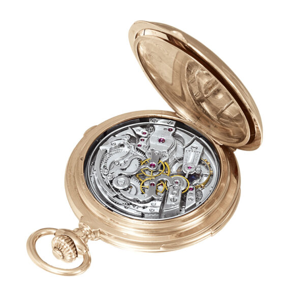 Swiss rose 18k gold minute repeating chronograph Circa 1900 Swiss rose 18k gold minute repeating chronograph Circa 1900