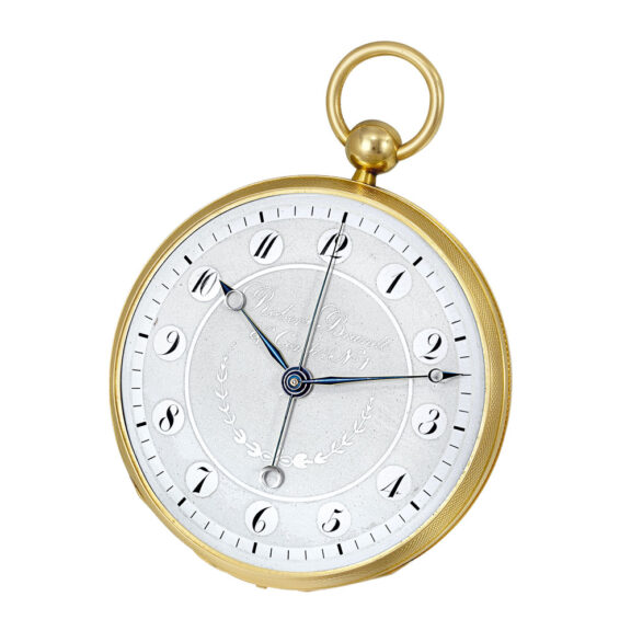 Fine Swiss 18 carat gold open faced cylinder watch Circa 1825