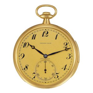 Swiss gold pocket watch with high finishing movement Circa 1920