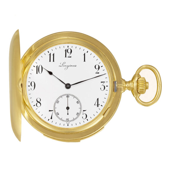 Swiss gold minute repeater keyless pocket watch Circa 1910