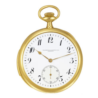 Swiss 18K yellow gold minute repeating dress watch Circa 1910