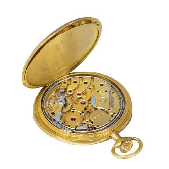 Swiss 18K yellow gold minute repeating dress watch Circa 1910 Swiss 18K yellow gold minute repeating dress watch Circa 1910