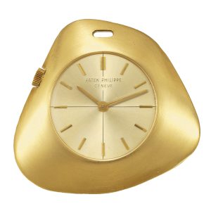 Swiss gold asymmetrical keyless Ricochet dress watch Circa 1973