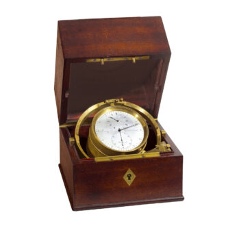 Important French brass marine chronometer watch Circa 1845