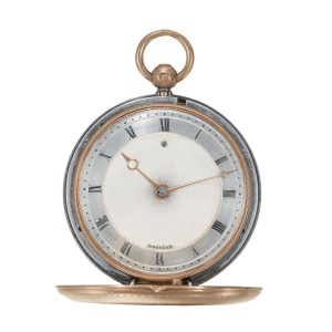 Rare French platinum and gold cylinder pocket watch Circa 1824
