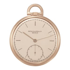 Elegant Swiss pink gold keyless dress watch Circa 1940