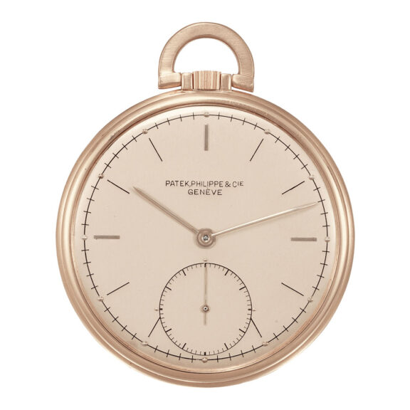 Elegant Swiss pink gold keyless dress watch Circa 1940
