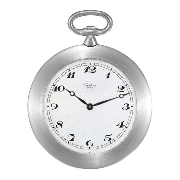 Extremely fine French platinum keyless dress watch Circa 1940