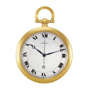 French 18k gold dress watch with centre seconds Circa 1922