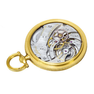 French 18k gold dress watch with centre seconds Circa 1922