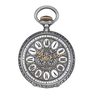 Unusual Swiss blackened silver keyless pocket watch Circa 1886