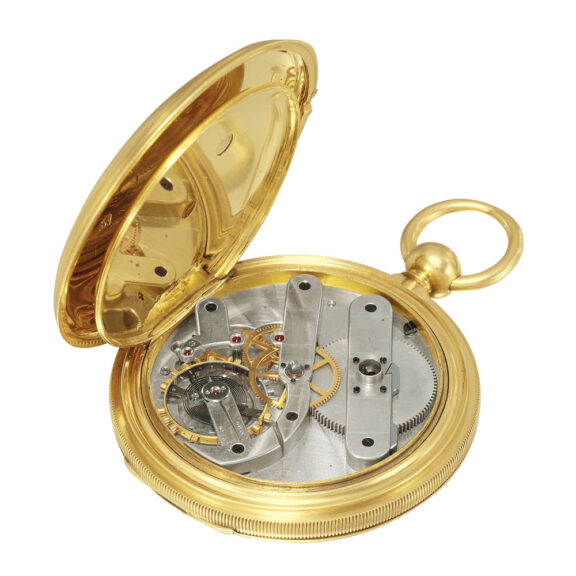 Swiss gold chronometer made for the American market Circa 1860 Swiss gold chronometer made for the American market Circa 1860